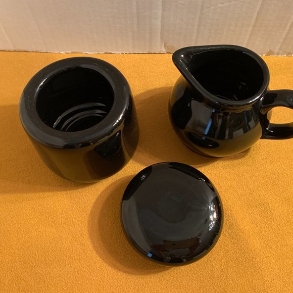 Cream and sugar set - black - Picture 2 of 5